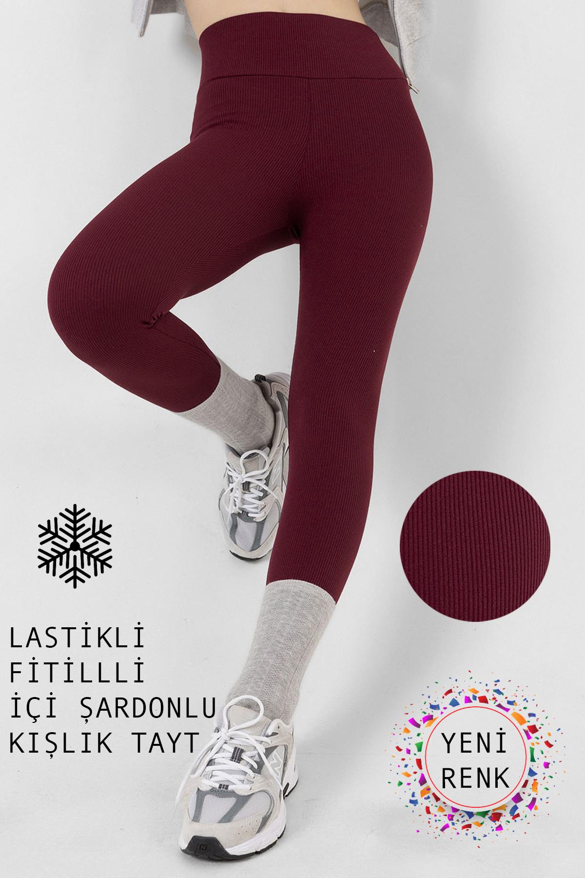 içi polarlı, LASTİKLİ, şardonlu, Fitilli, Toparlayıcı interlok Kışlık Örme Tayt