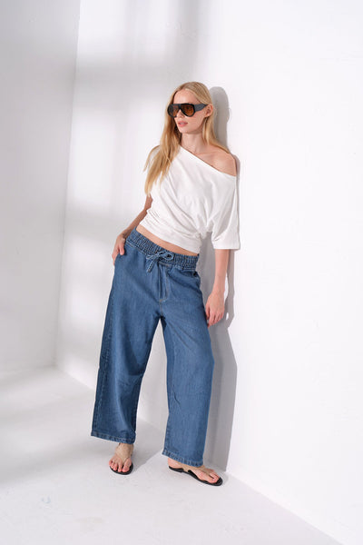 Normal Bel Bilek Boy Denim Pamuk Lyocell kadın Kot Jean Pantolon @Balica2 Maule