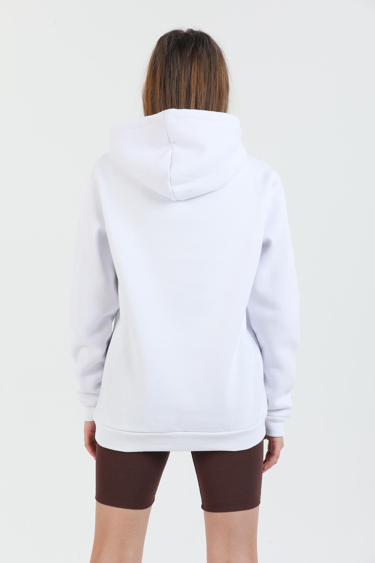 Arizona Printed Cotton Hopeding with Shardon Fleece Unisex Woman Sweatshirt