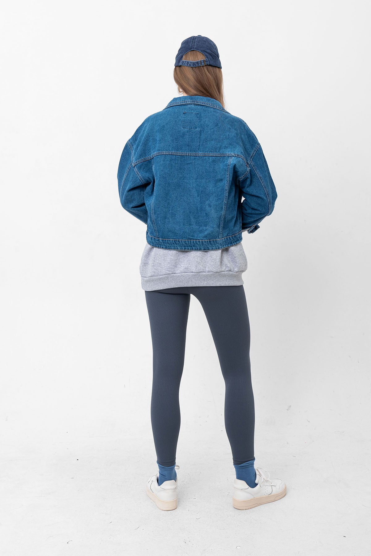 Çift Cepli Kadın Kot Ceket Denim Jean Mont