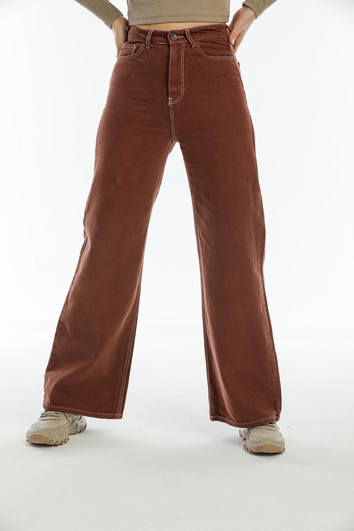 High waist wide trotting wide leg jeans women jeans