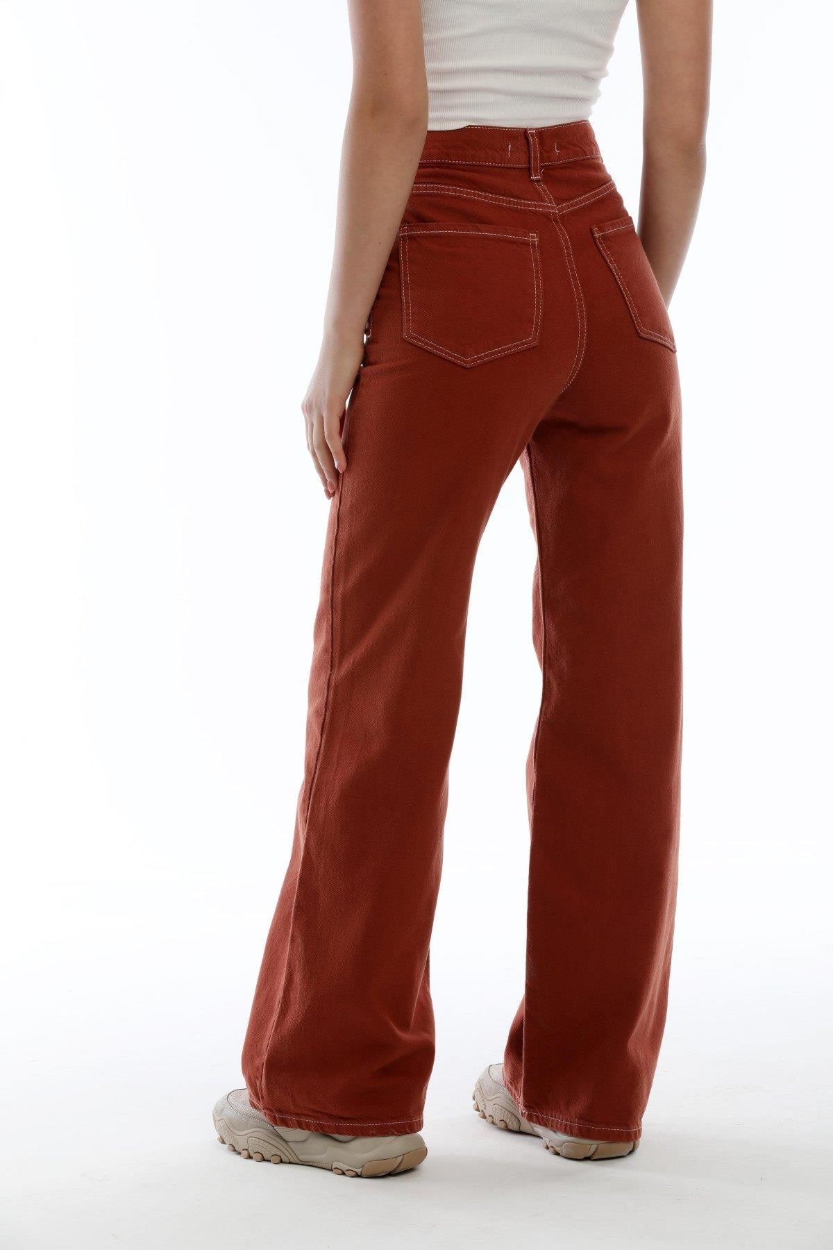 High waist wide trotting wide leg jeans women jeans
