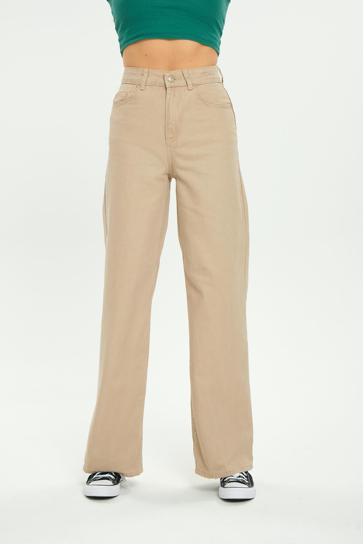 High waist wide trotting wide leg jeans women jeans