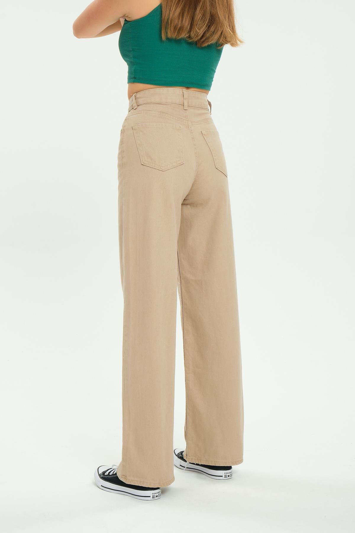 High waist wide trotting wide leg jeans women jeans