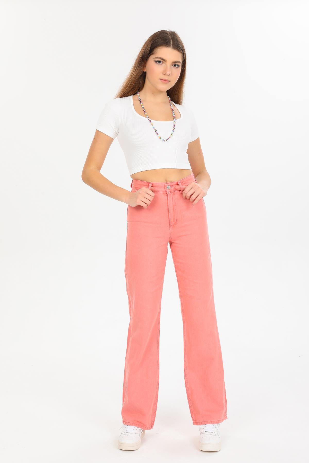 High waist wide trotting wide leg jeans women jeans