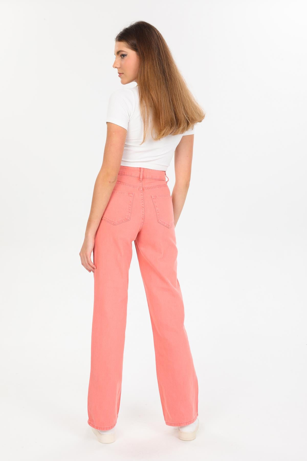 High waist wide trotting wide leg jeans women jeans