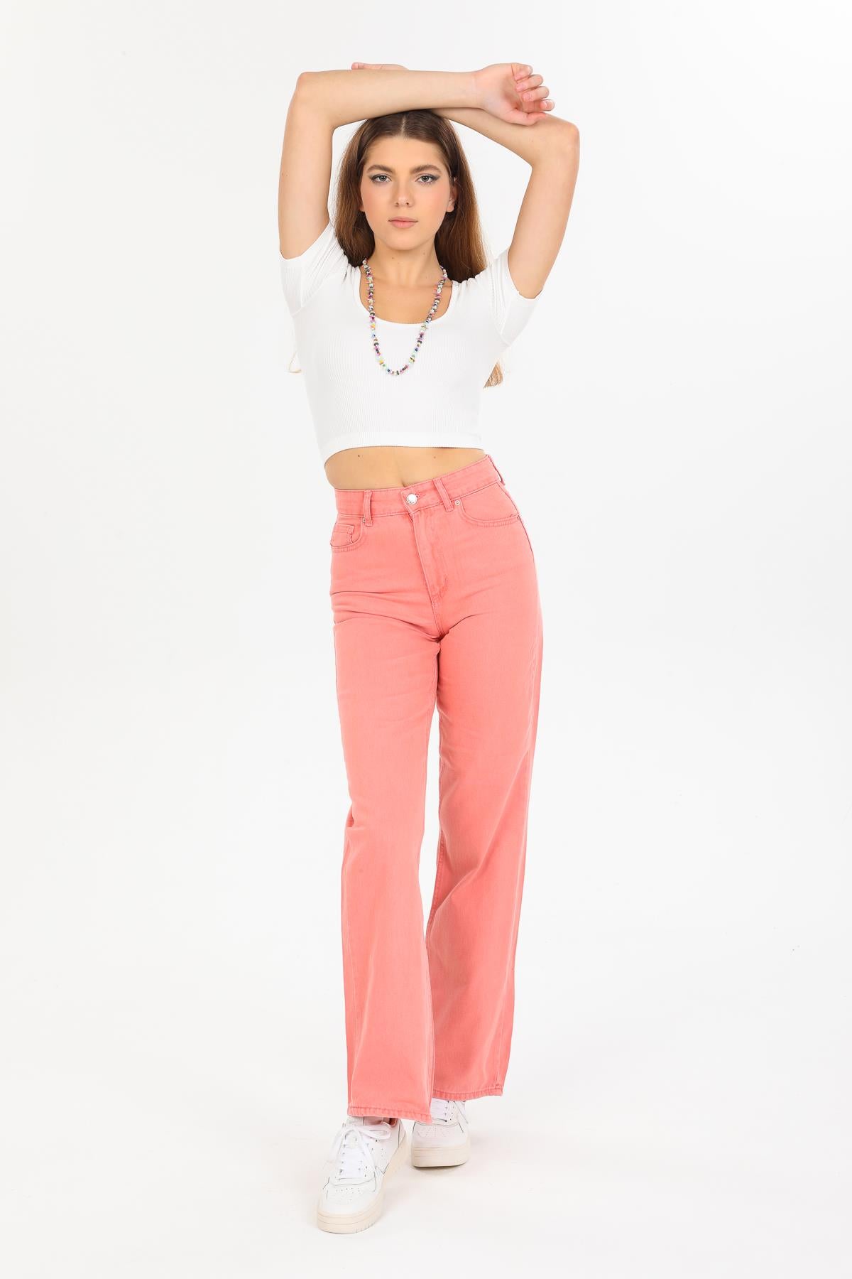 High waist wide trotting wide leg jeans women jeans