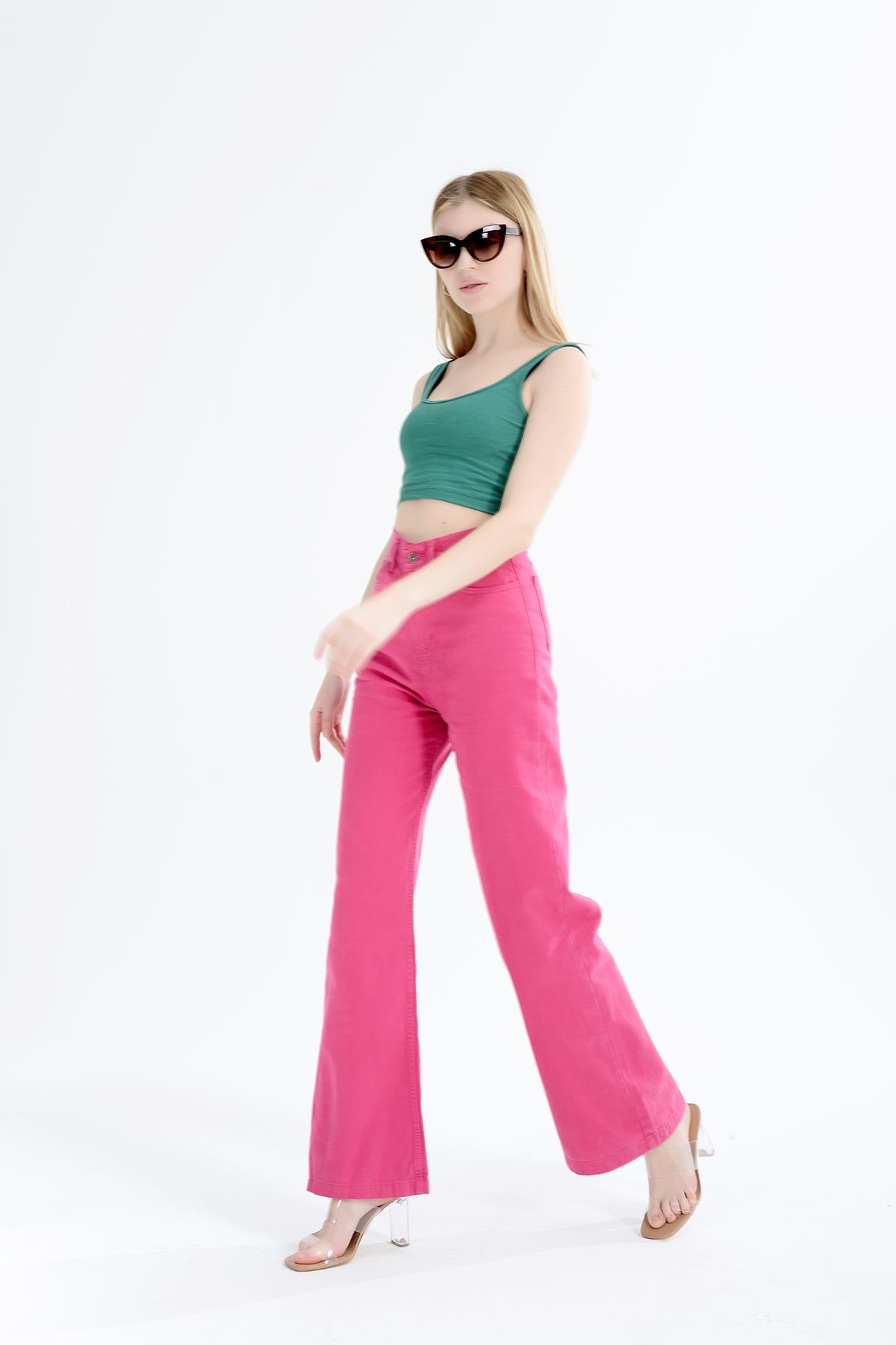 High waist wide trotting wide leg jeans women jeans