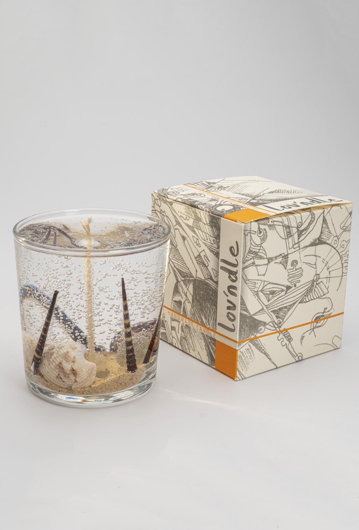 Handmade fragrant gel candle code: bahama