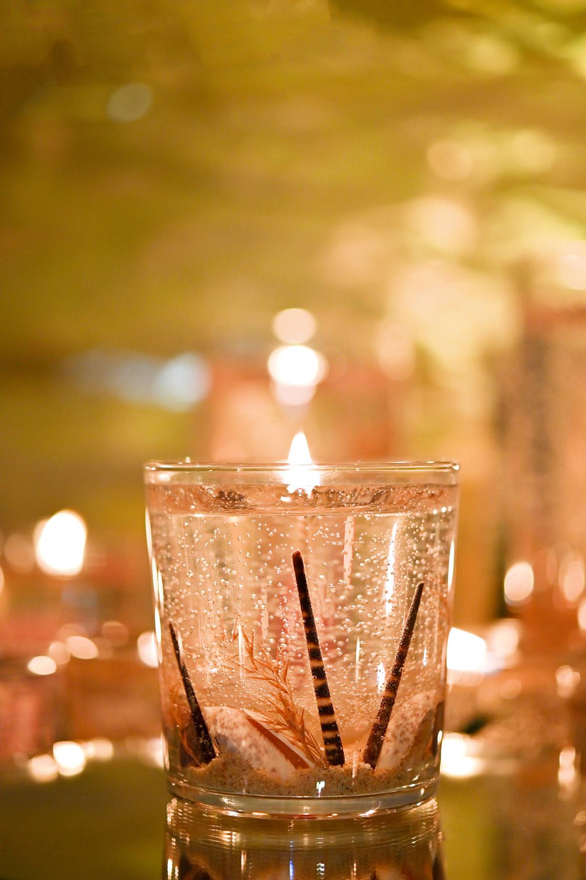 Handmade scented gel candle code: Himalaya