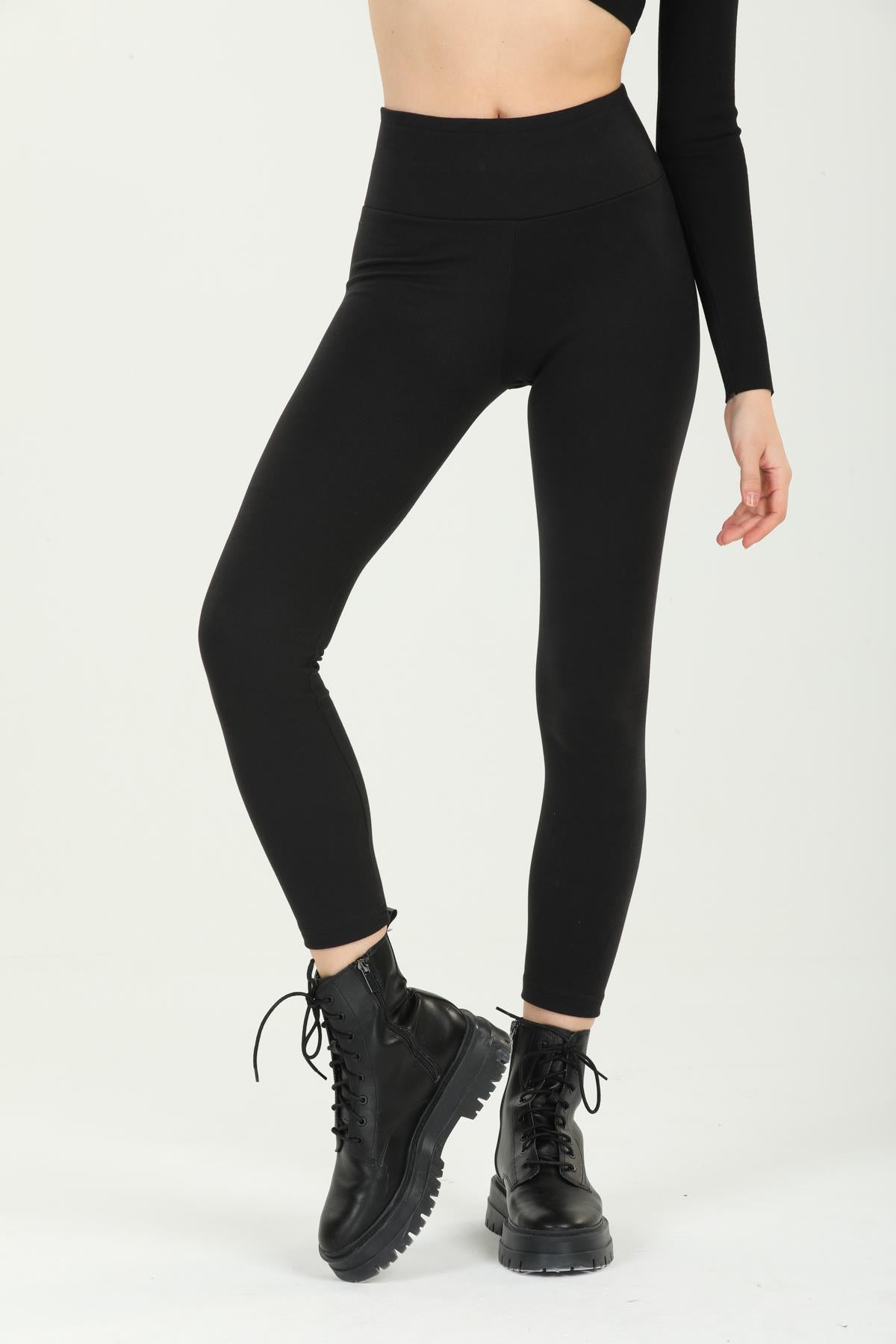 High waist, gathering Yumoş Winter Flexible leggings