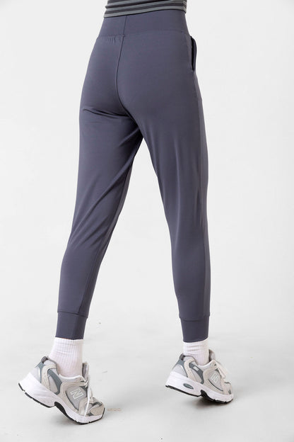 Beli Lastikli, Çift Cepli, toparlayıcı Yüksek Bel Jogger Eşofman Altı Joggers
