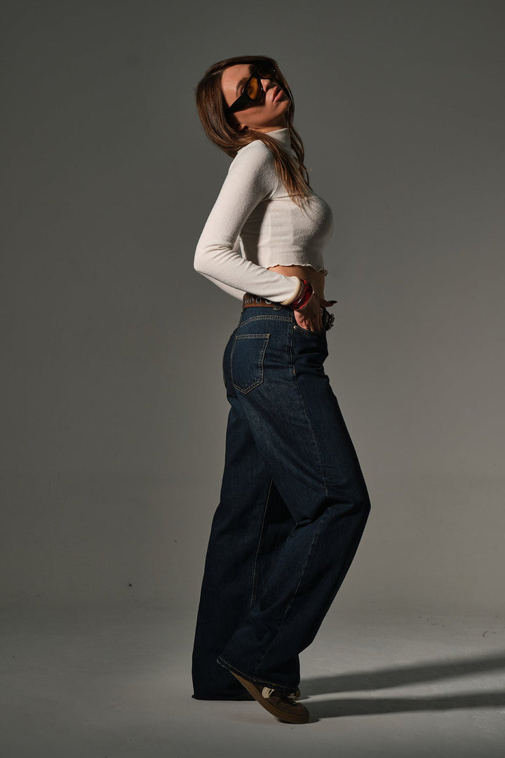 Normal  Bol Salaş Geniş paça Wide leg Palazzo Kadın Pantolon @Lizbon Maule