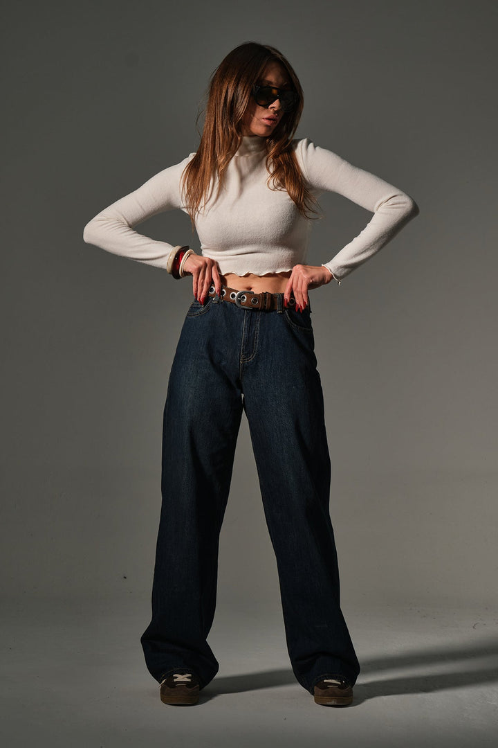 Normal  Bol Salaş Geniş paça Wide leg Palazzo Kadın Pantolon @Lizbon Maule