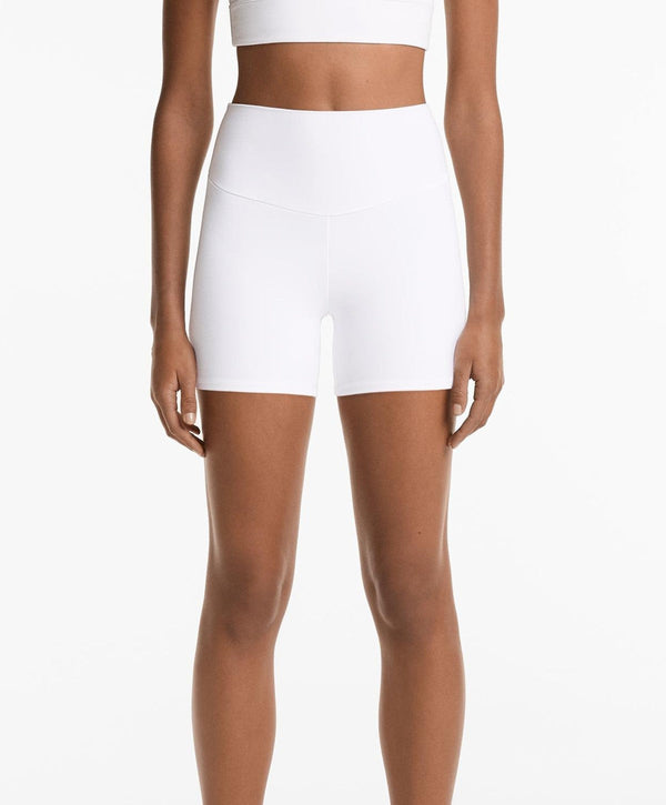yüksek bel toparlayıcı esnek kumaş, kadın spor taytı 10 cm comfortlux high rise hot pants Domoda