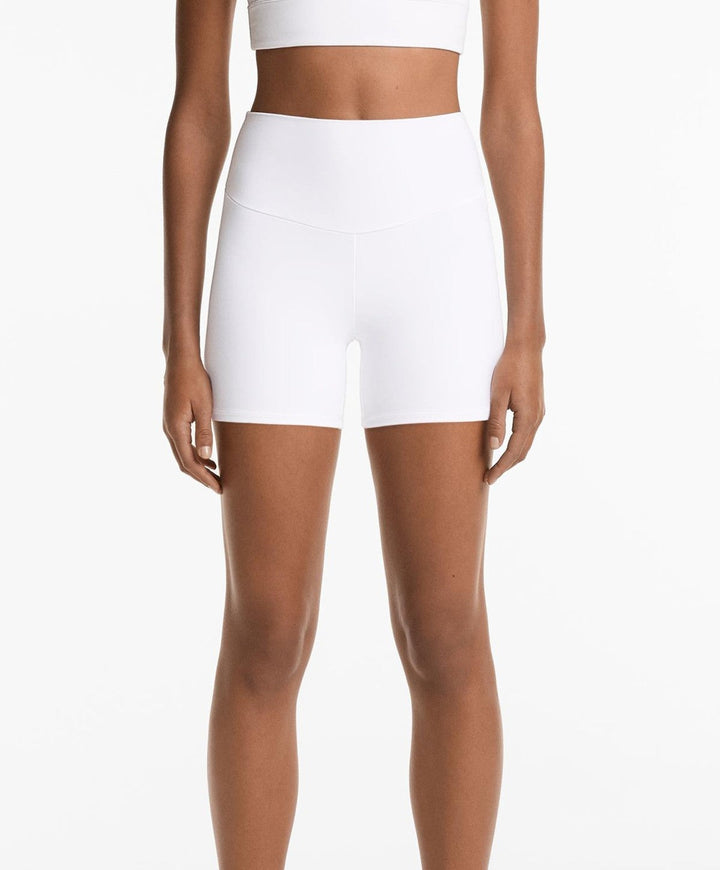 yüksek bel toparlayıcı esnek kumaş, kadın spor taytı 10 cm comfortlux high rise hot pants Domoda