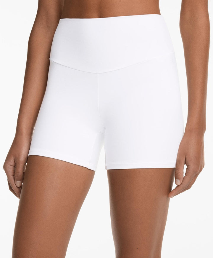 yüksek bel toparlayıcı esnek kumaş, kadın spor taytı 10 cm comfortlux high rise hot pants Domoda