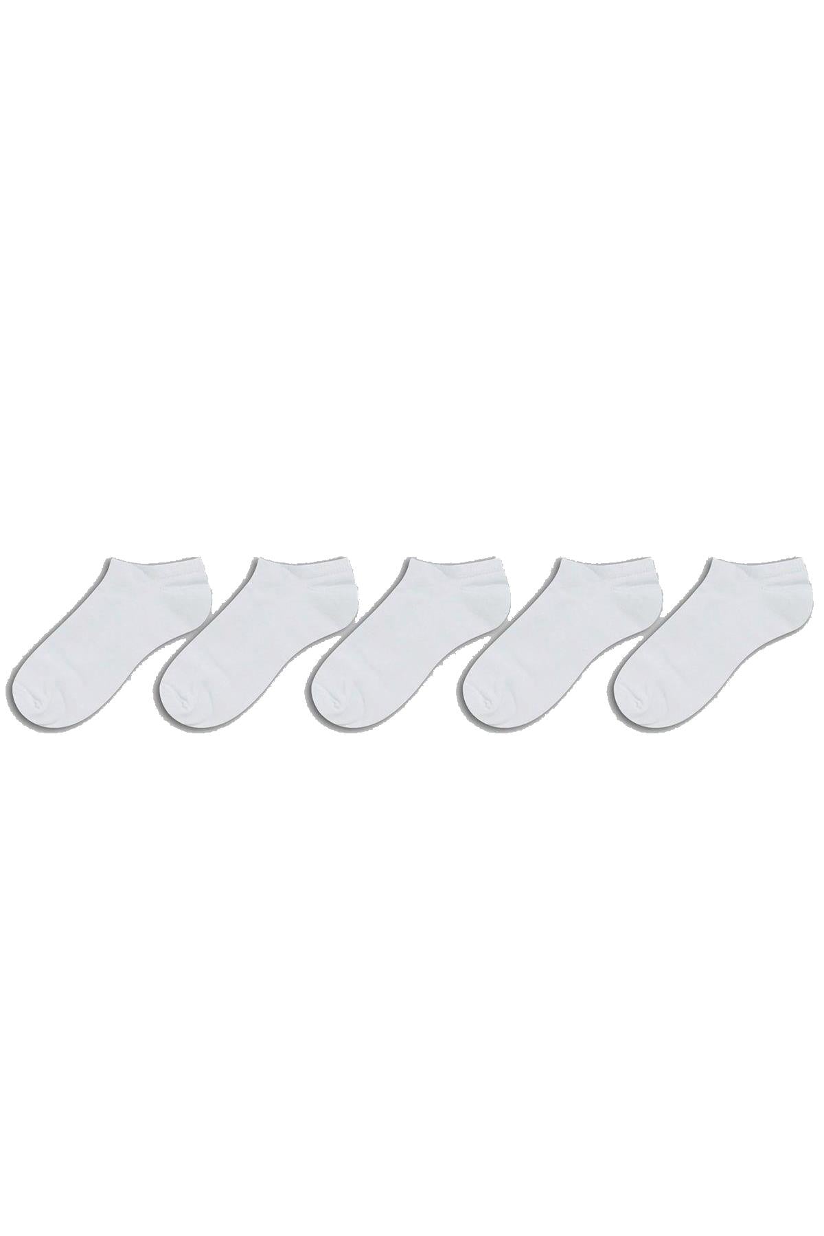 5'li paket %80 Pamuklu Patik Sneakers Erkek Kadın Unisex Çorap
