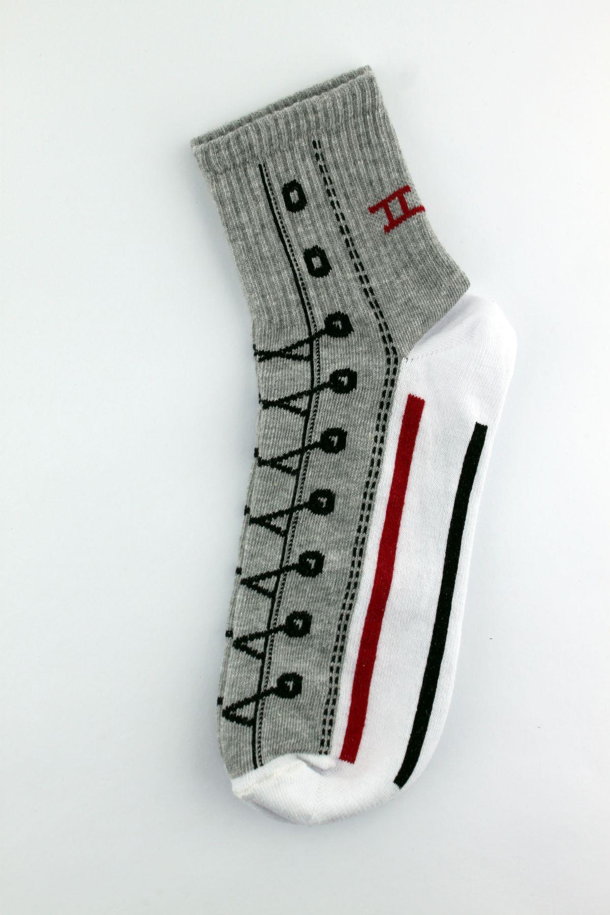 5 -pack shoe patterned half concert men's socks