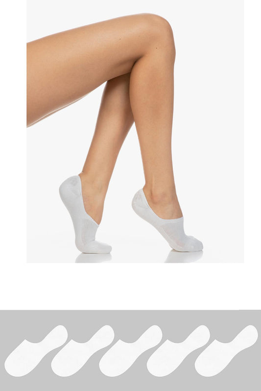 5 -Package Sliding Heel Silicone Suba invisible female socks