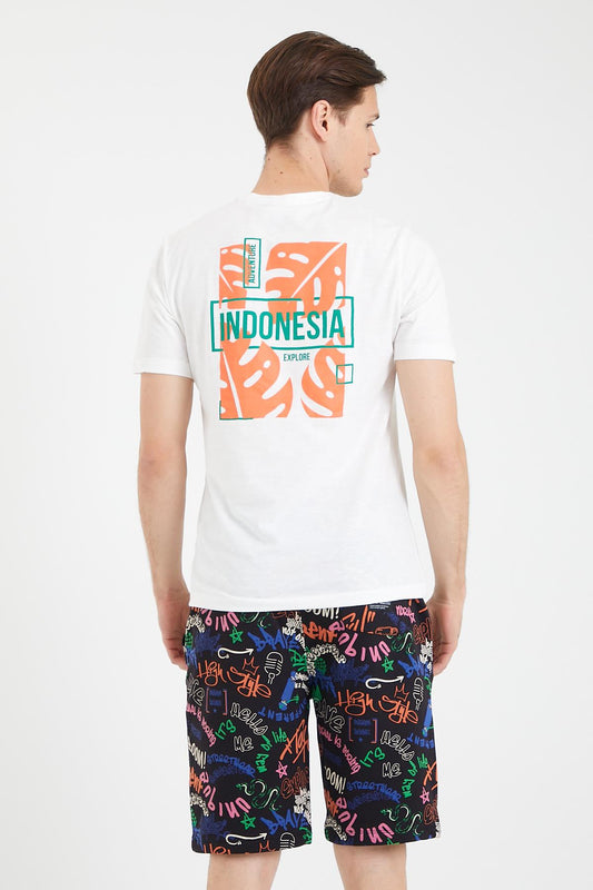 Behind Indonesia Printed Crew Neck Men's T -shirt