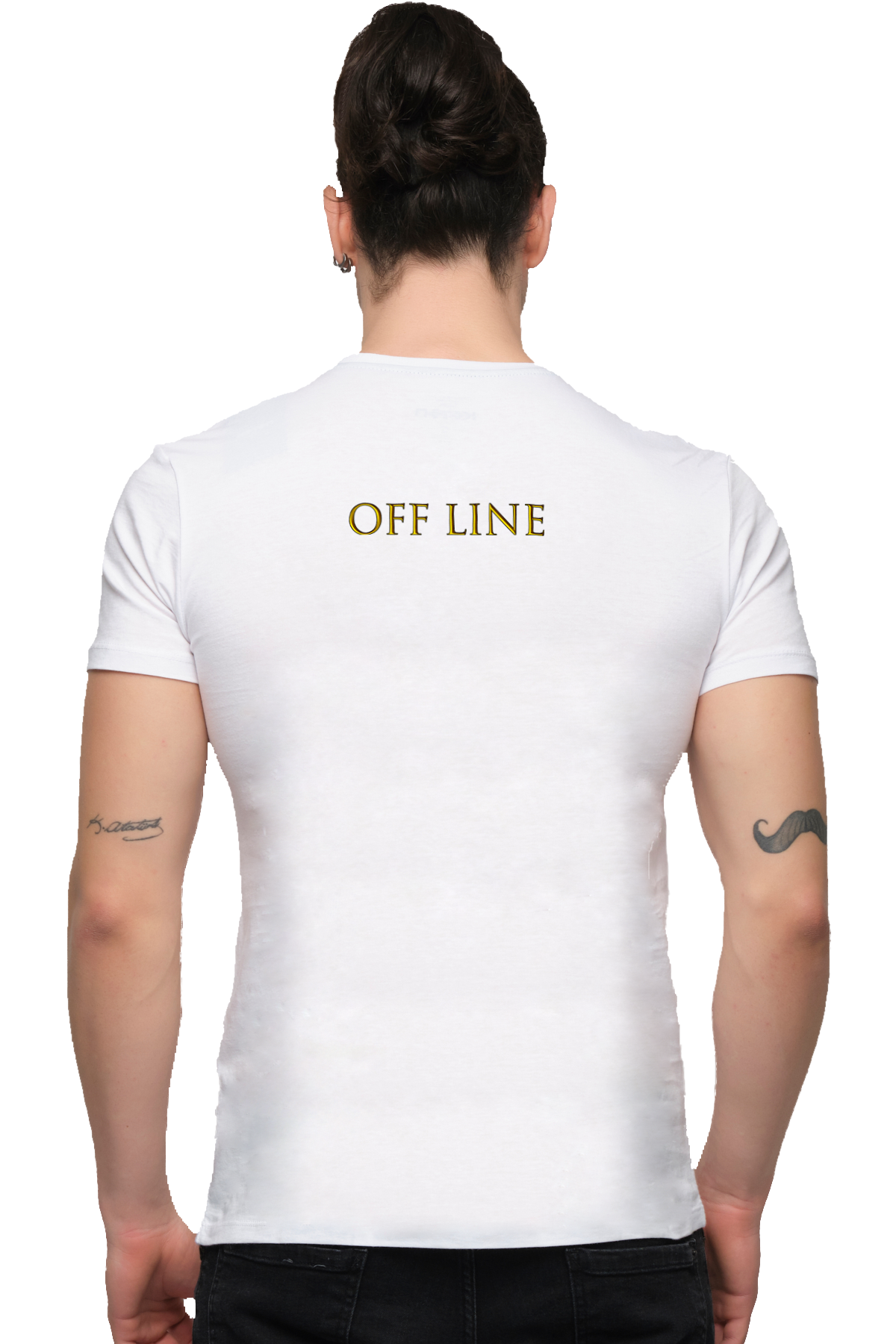 Behind Offline Printed Cotton Men's T -shirt