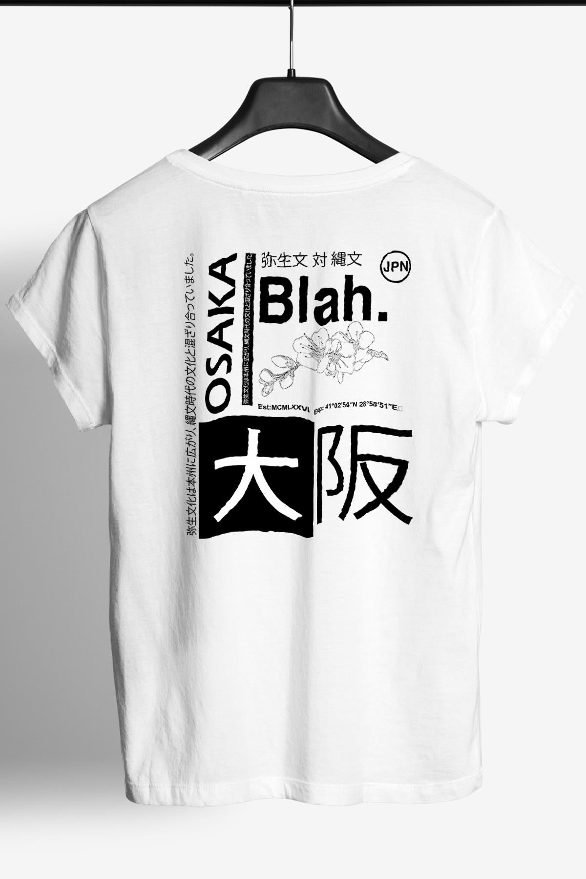 Behind Osaka Japan Printed Crew Neck Men's T -shirt