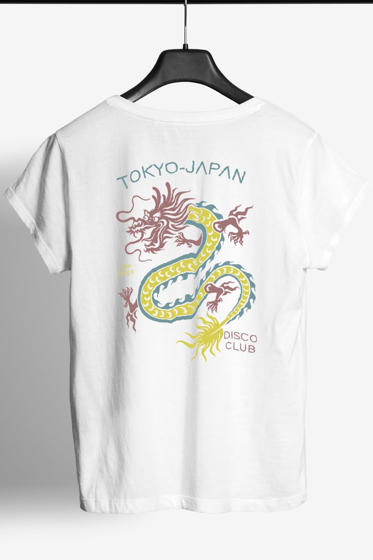 Behind Tokyo Printed Crew Neck Men's T -shirt
