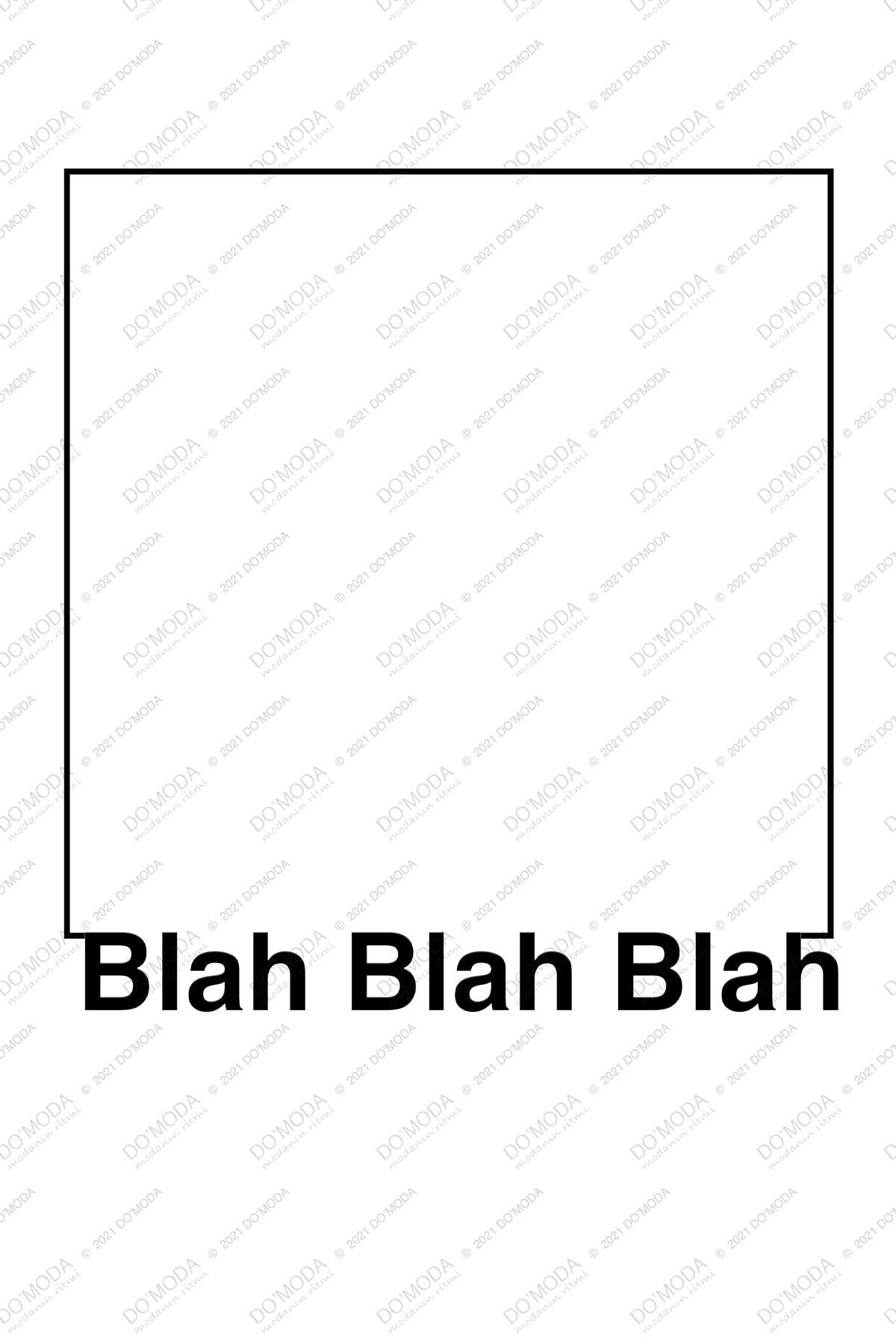 Blah graphic printed, cotton Crew Neck men's t -shirt