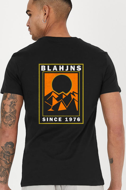 Blah jeans Back printed Crew Neck comfort