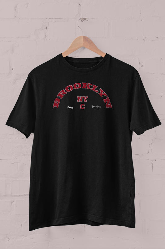 Brooklyn printed Crew Neck men's t -shirt