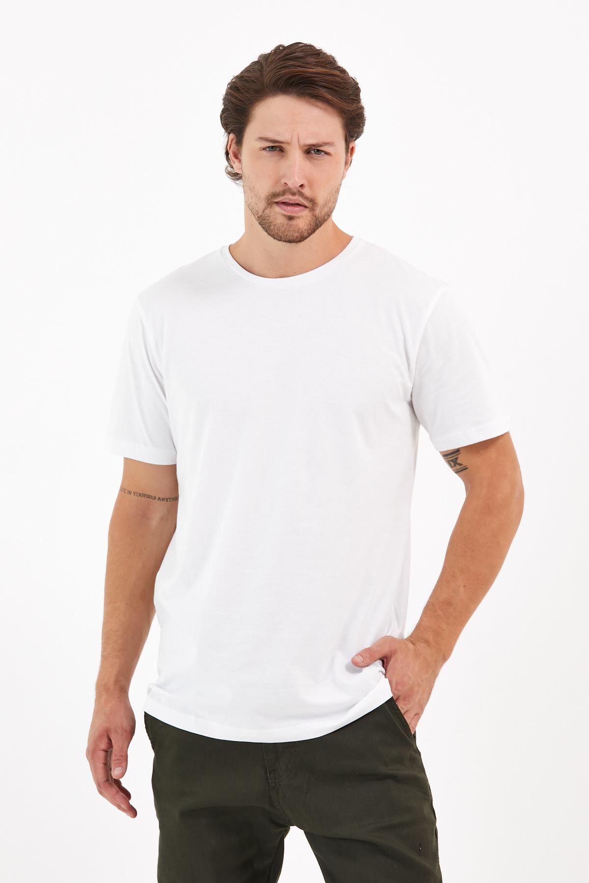 Canberra Back printed Crew Neck relaxed men