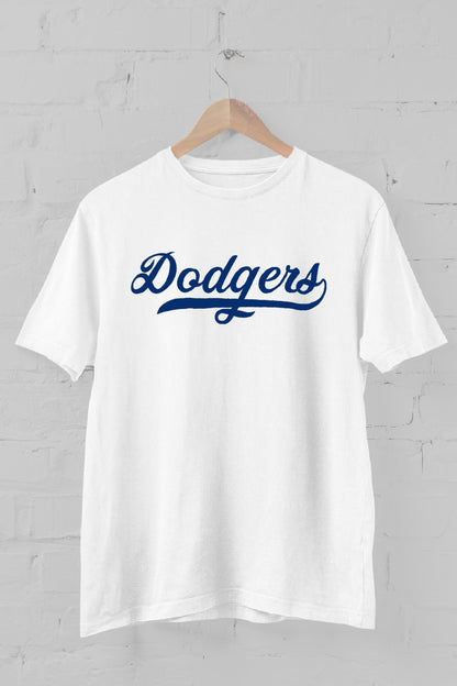 Dodgers printed Crew Neck men's t -shirt