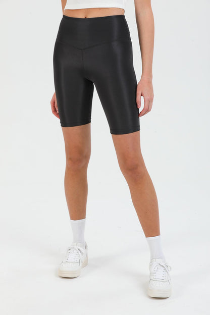 Domoda High Waist Bright Short Short Short Sports Disk Biker Women Short leggings