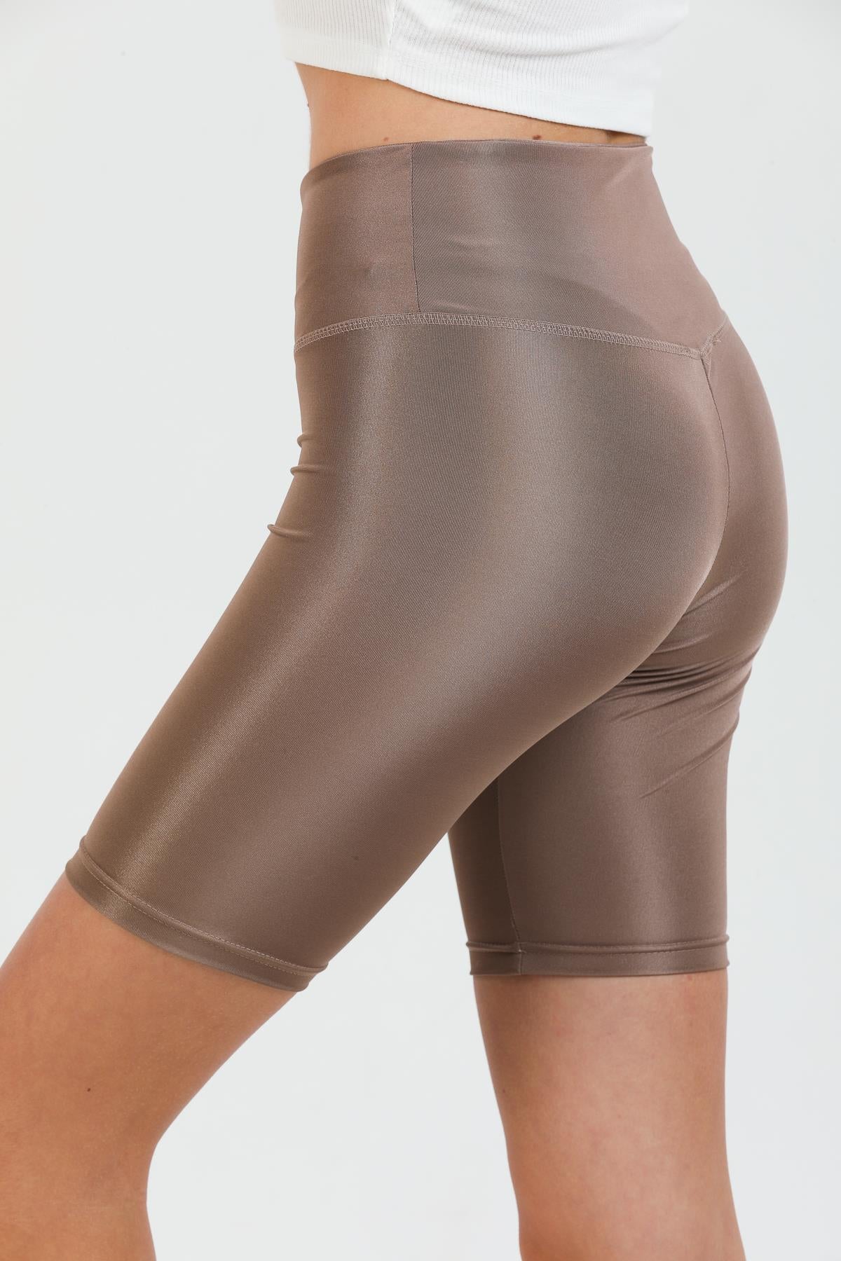 Domoda High Waist Bright Short Short Short Sports Disk Biker Women Short leggings