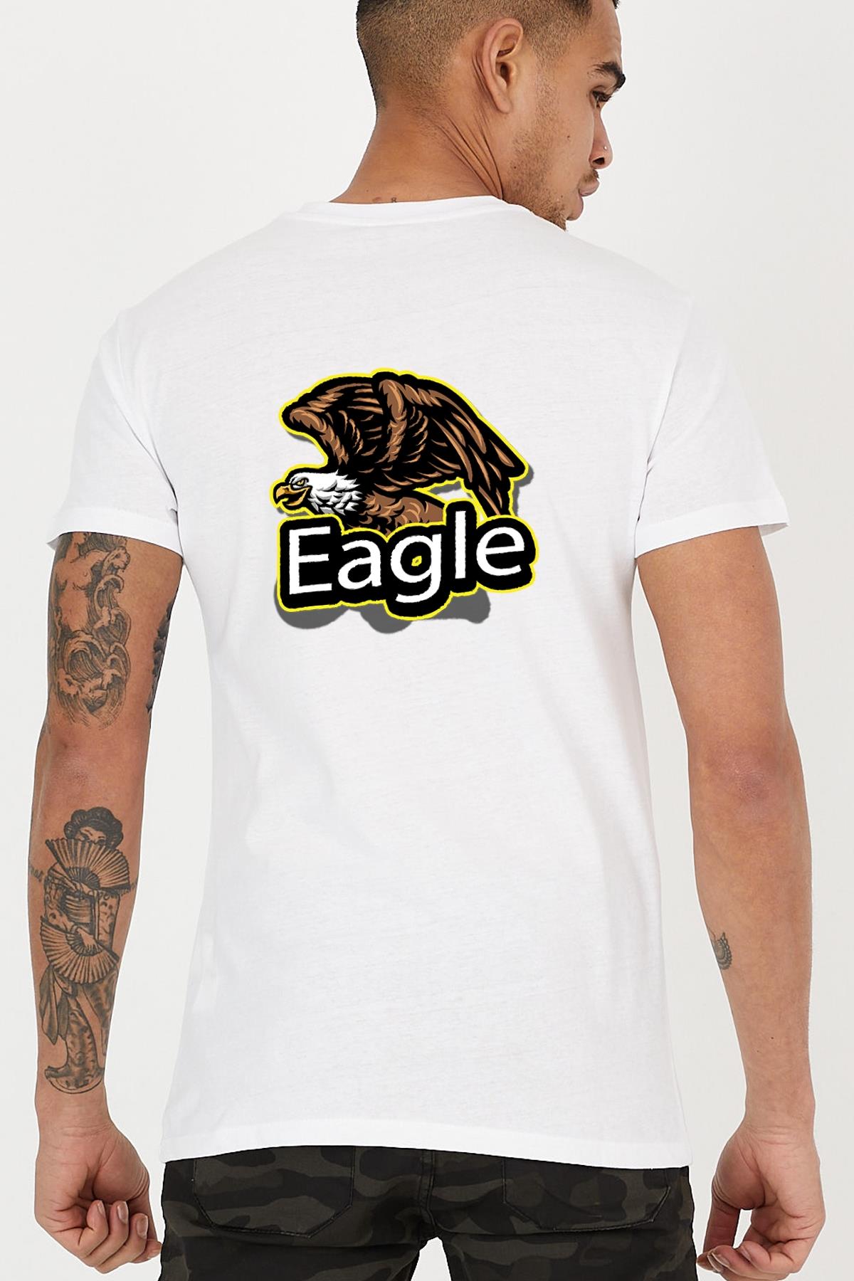Eagle Kartal Graphic Printed Crew Neck Men's T -shirt