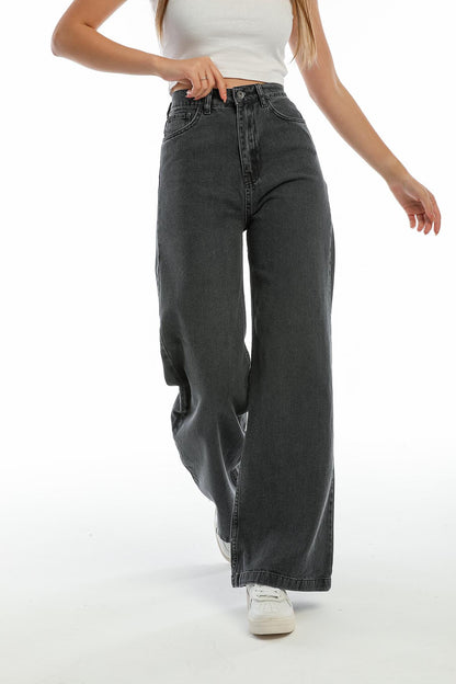 High waist wide trotting wide leg jeans women jeans