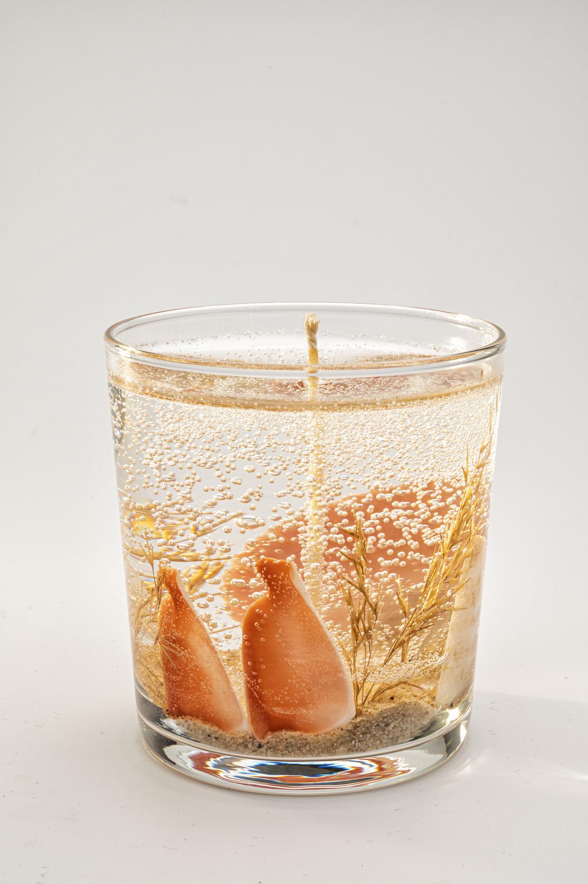 Handmade fragrant gel candle code: Flores