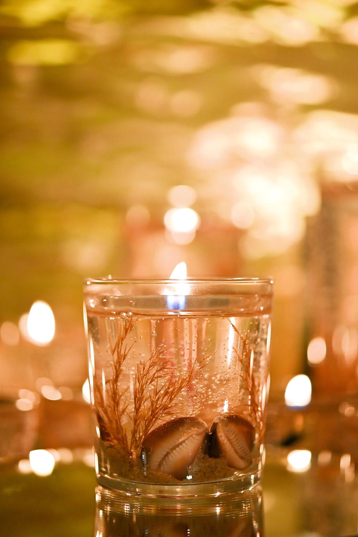 Handmade scented gel candle code: Sumbawa