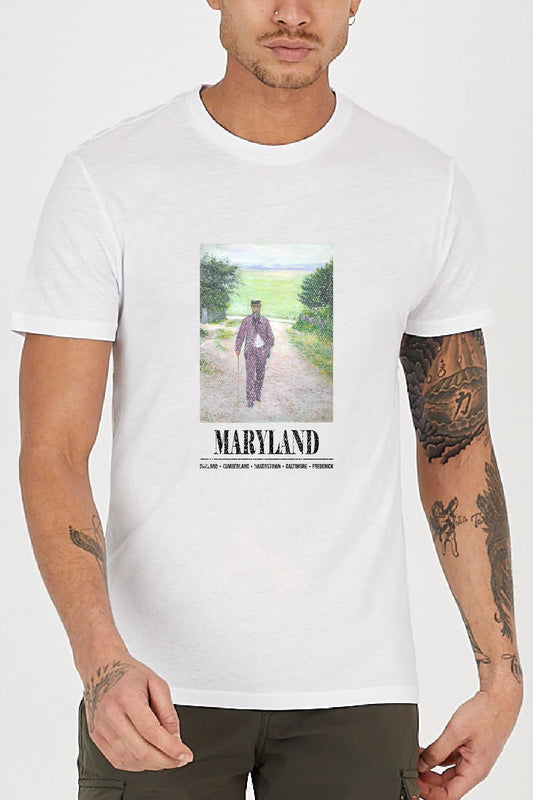 Maryland printed Crew Neck relaxed men