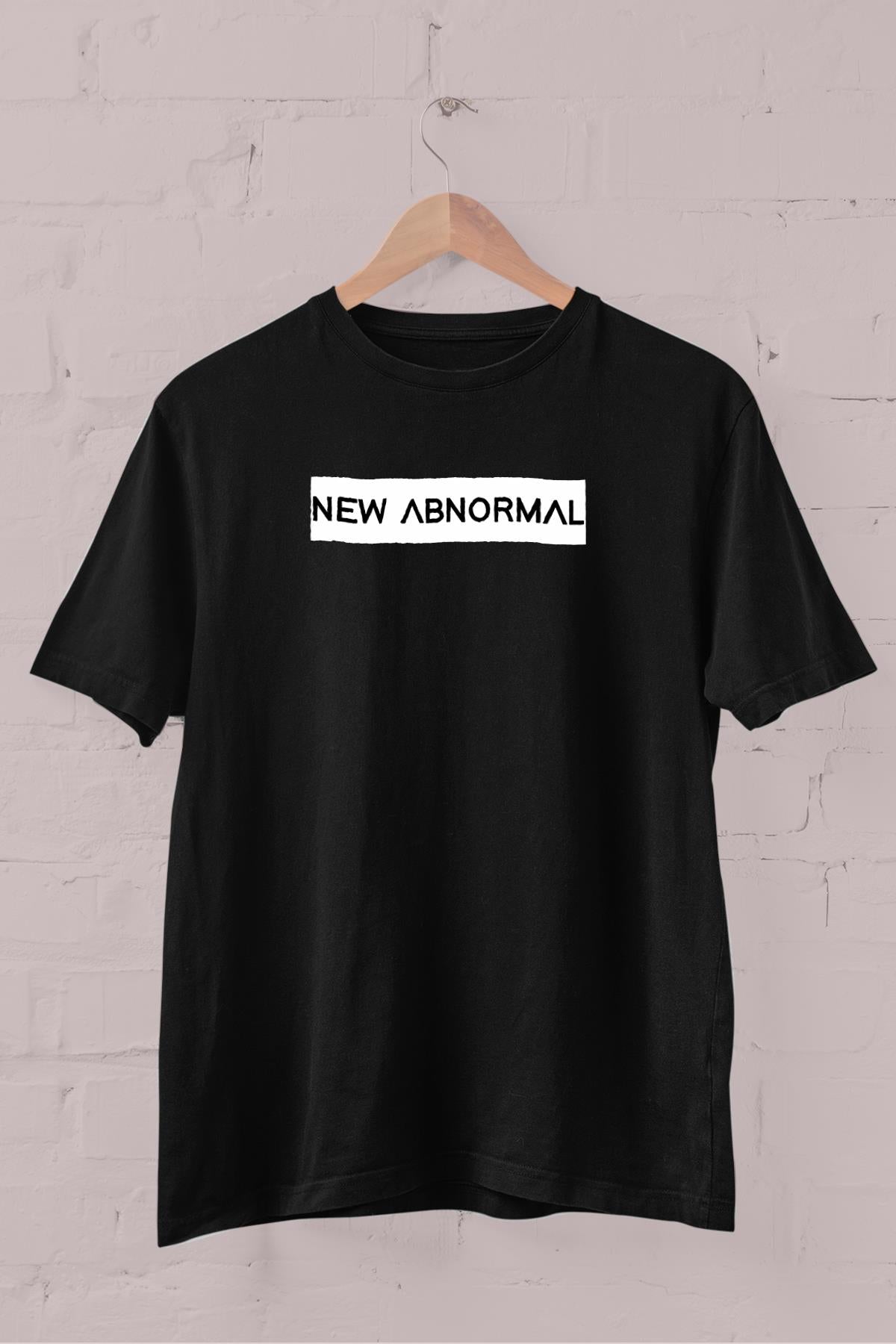 New Abnormal Baskılı Bisiklet Yaka Erkek Tişört