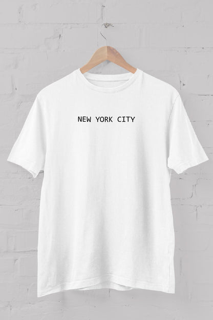 New_york_cty printed Crew Neck men's t -shirt