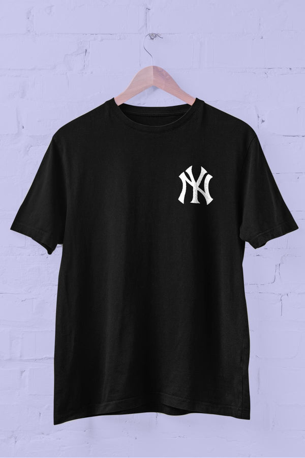new york yankees Crest printed Crew Neck Men's T-Shirt