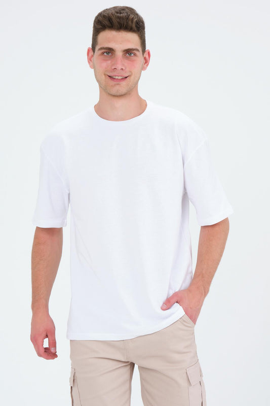 Oversizle fit cotton short sleeve Basic Unisex Crew Neck Unisex T -shirt