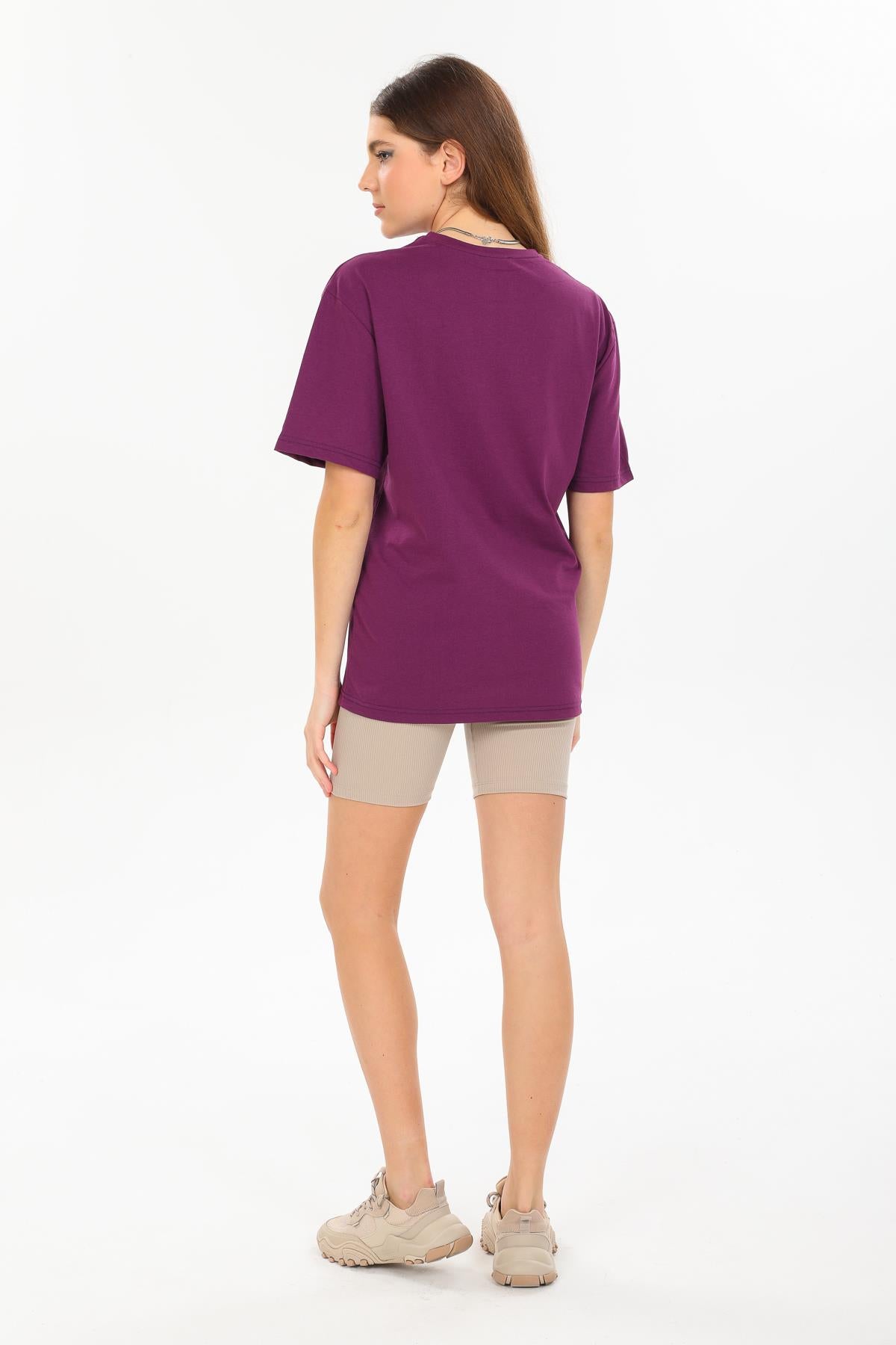 Oversizle fit cotton short sleeve Basic Unisex Women Men's Unisex T -shirt