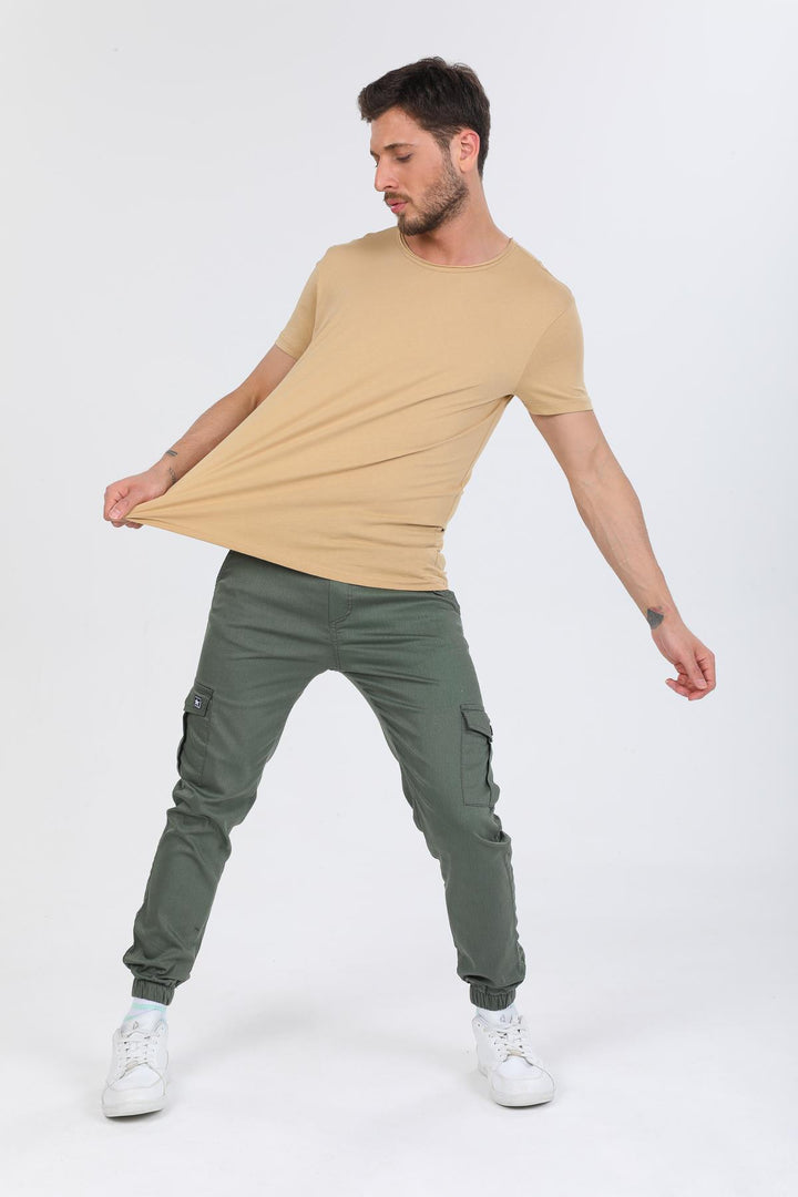 Oversize Fit Pamuklu Kısa Kollu Basic Uniseks Pis Yaka Unisex Tişört Domoda