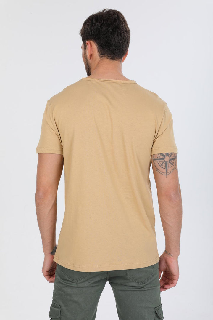 Oversize Fit Pamuklu Kısa Kollu Basic Uniseks Pis Yaka Unisex Tişört Domoda