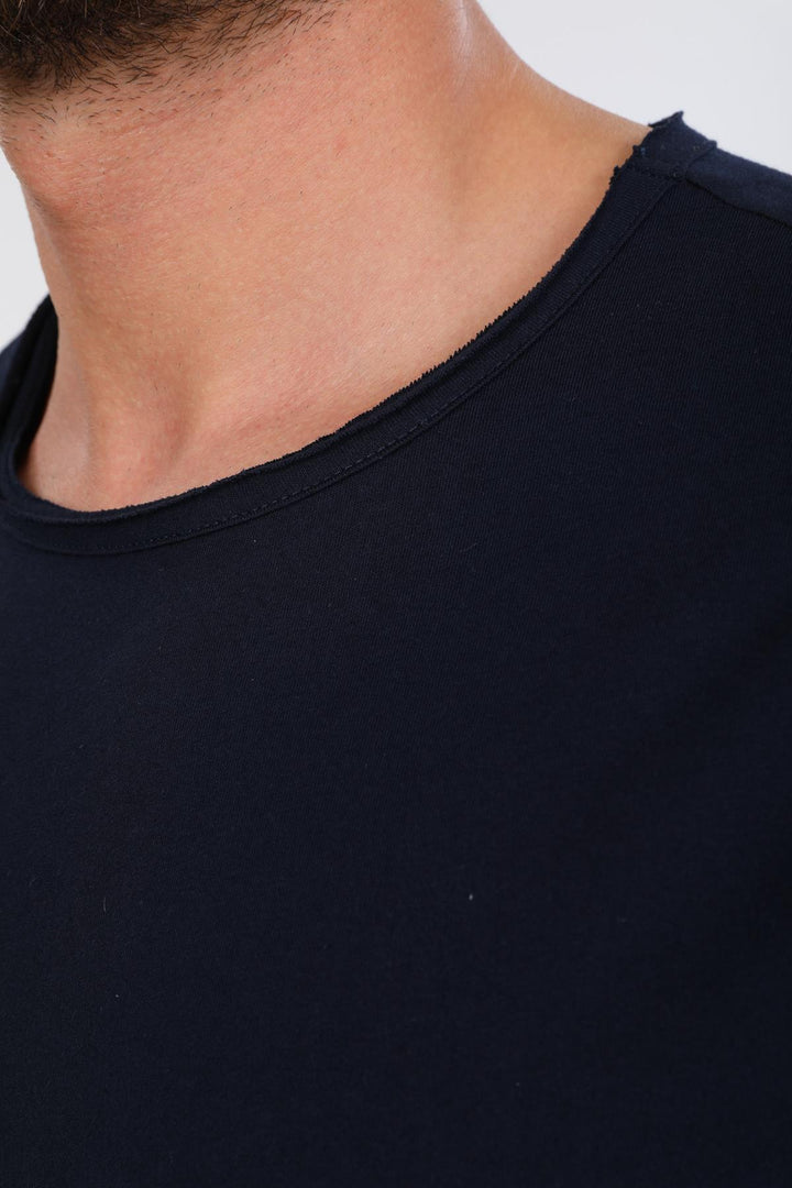 Oversize Fit Pamuklu Kısa Kollu Basic Uniseks Pis Yaka Unisex Tişört Domoda