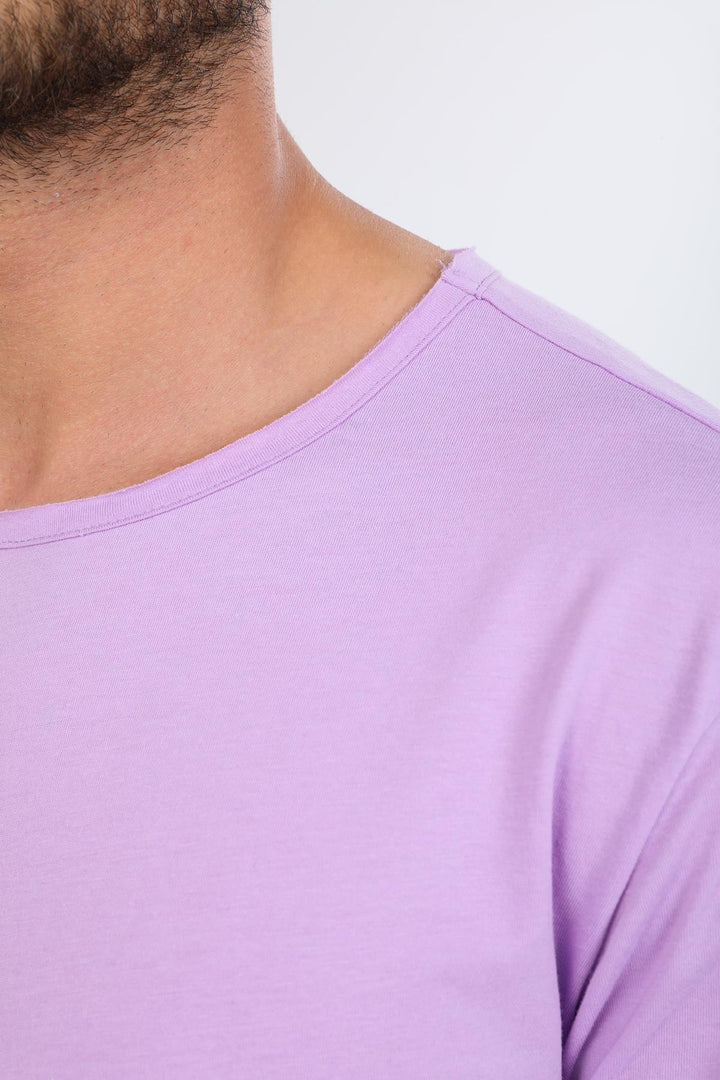 Oversize Fit Pamuklu Kısa Kollu Basic Uniseks Pis Yaka Unisex Tişört Domoda