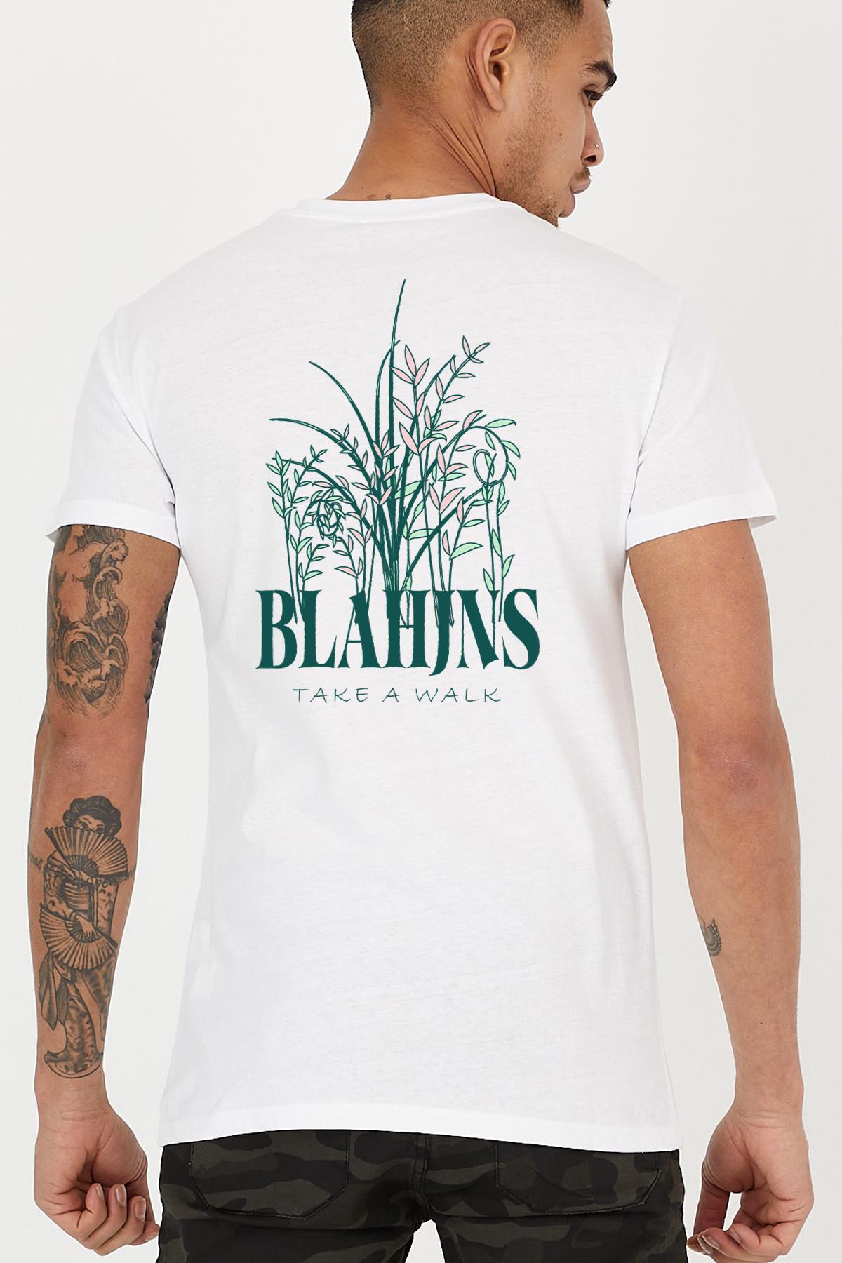 Back take a walk printed Crew Neck comfort
